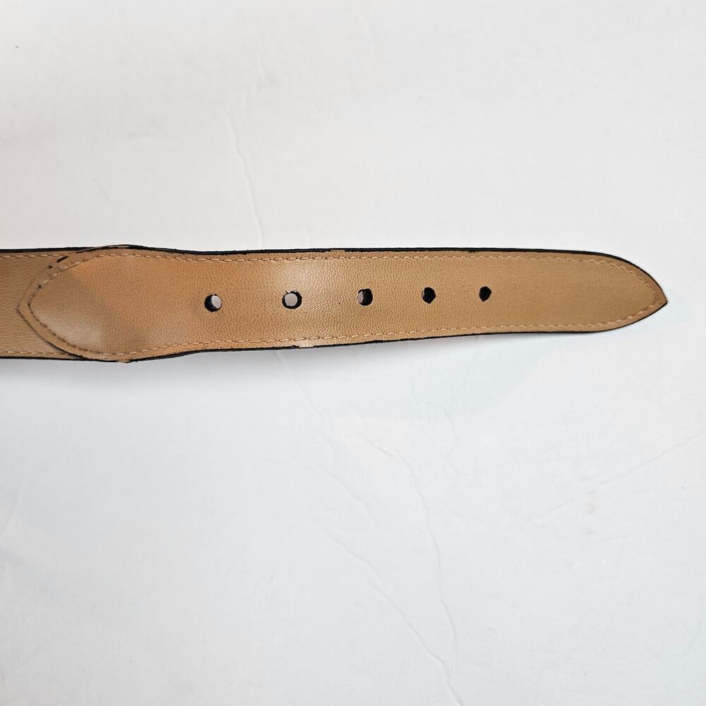 Ashworth Oil Tanned NuBuck Two Color Purple Black Belt Women's Medium - Picture 4 of 10